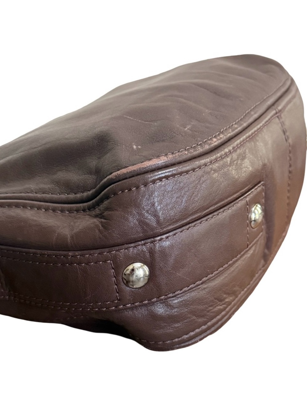 Authenticated Coach Vintage Zoe Glove-Tanned Leather Shoulder Bag in Brown! COA! - Picture 7 of 13